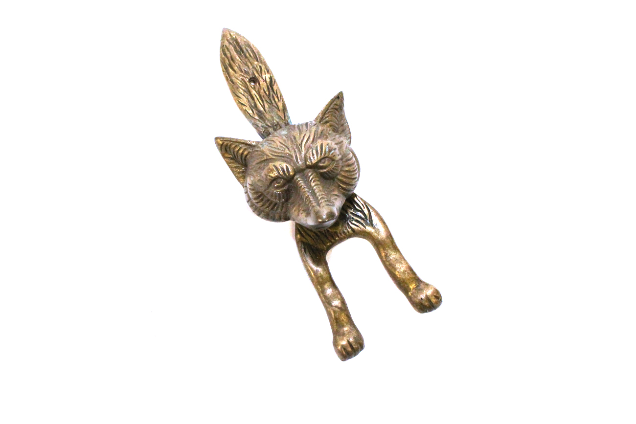 Brass Fox Door Knocker EBTH